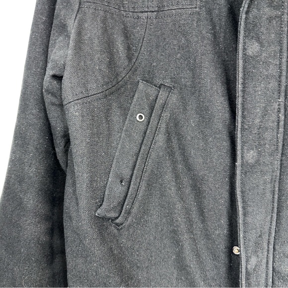 Coogi Vintage Black/ Dark Gray Wool Blend Bomber Jacket - Picture 3 of 16